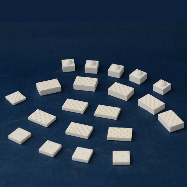 Alumina Ceramic Rectangle Tiles with Dimples for Conveying Pulley Laggings