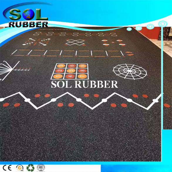 High Density Special Pattern Gym Rubber Flooring