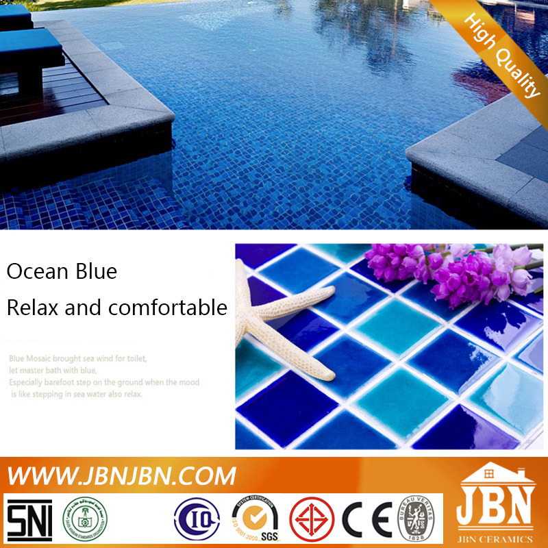 Ice Crack Blue and Green Color Porcelain Mosaic for Swimming Pool (C648029)