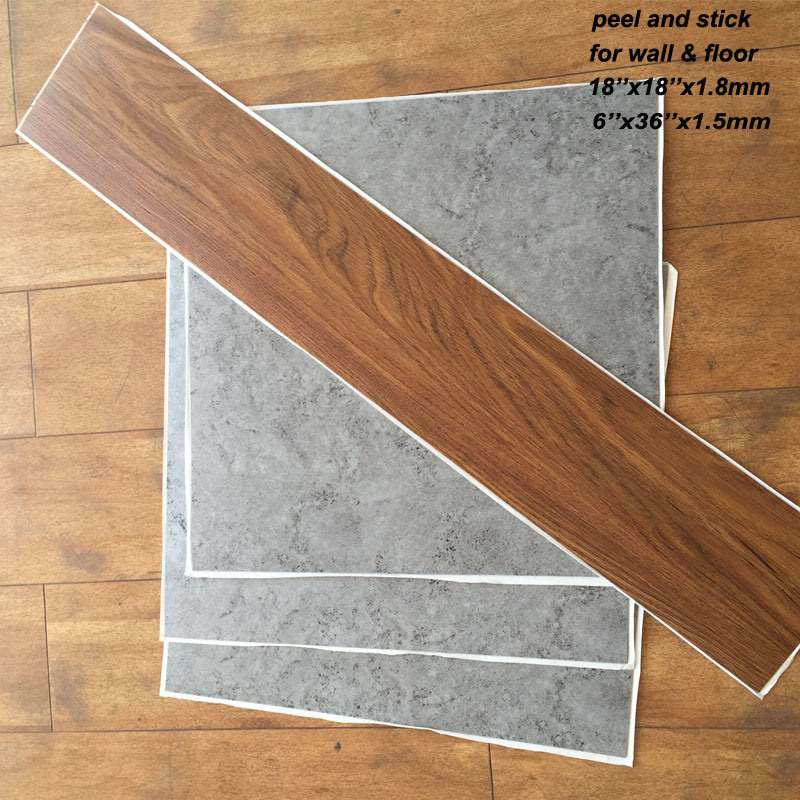 PVC Self Adhesive Flooring Tiles / Peel and Stick Floor / Self-Stick Floor