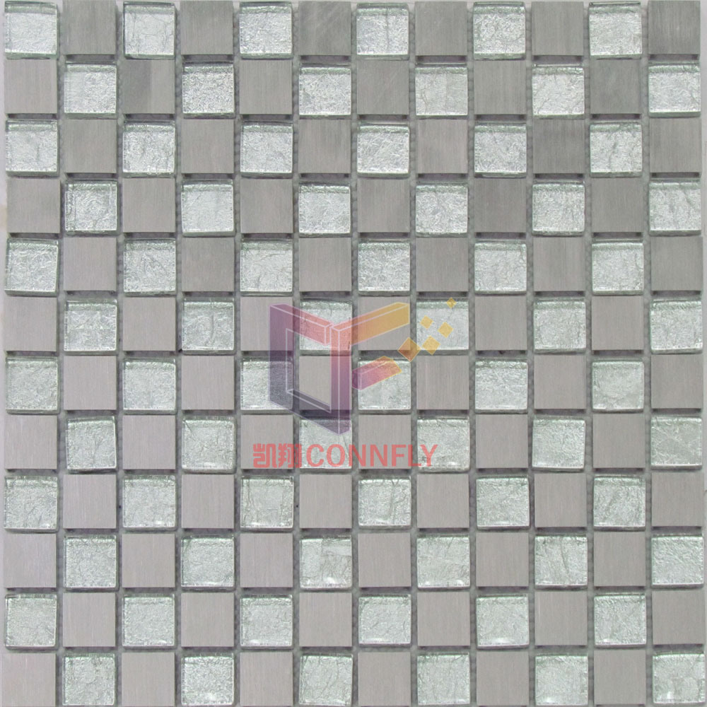 Silver Crystal Gold Leaf Mosaic/Glass Mosaic (CFA43)