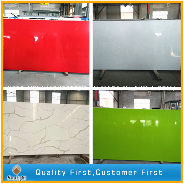 High Quality Pure Color/Sparkles Artificial Quartz Stone Slabs/Quartz Producer