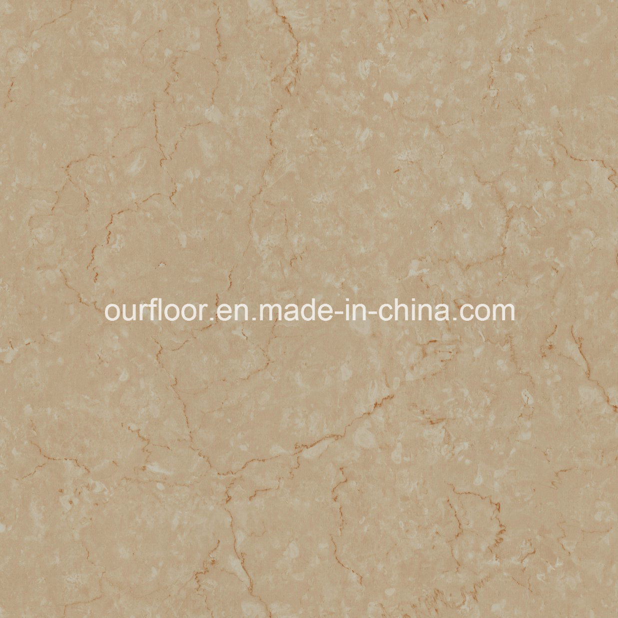 Marble-Grain WPC Vinyl Flooring, Stain Resistant, Anti-Skid (OF-558-5)