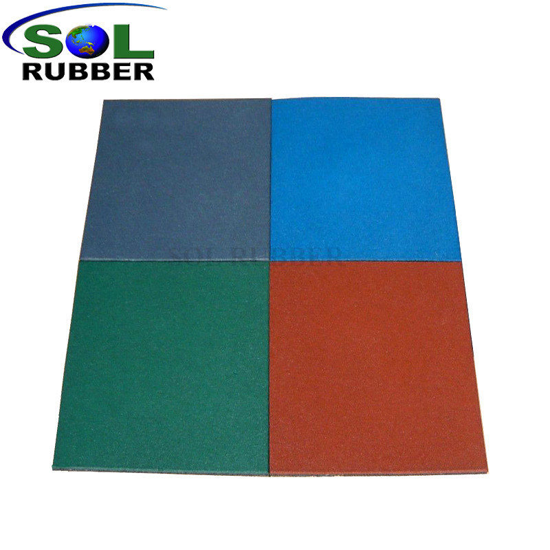 CE Certficated High Density Outdoor Floor Rubber Tile
