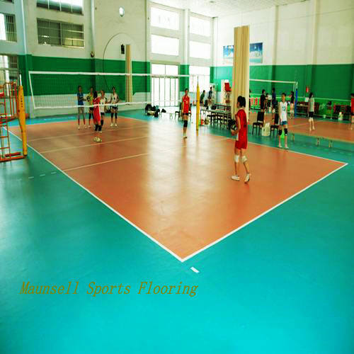 China Facroty Sale PVC Sports Flooring for Volleyball Court