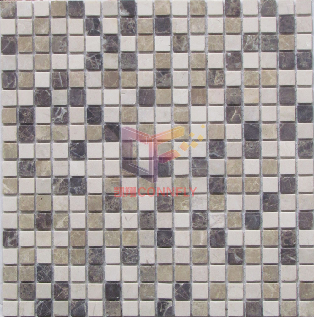 Emperador Marble Mix Crema Marfil Marble Stone Mosaic (CFS928)