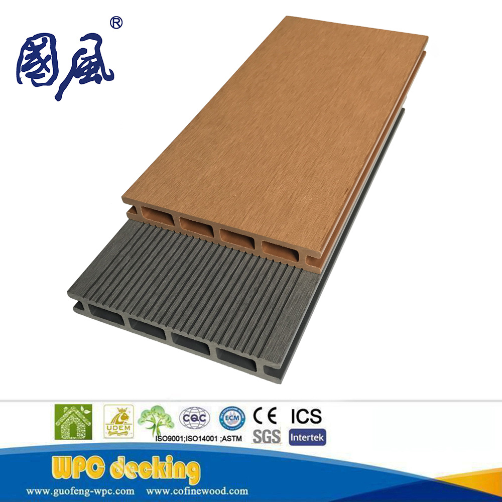 Easy to Clean Moisture Waterproof WPC Wood Laminate Decking Flooring