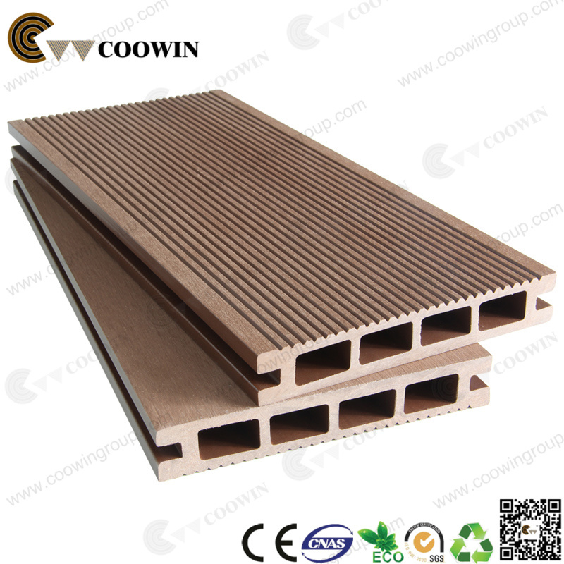 Hollow and Grooved Composite Decking Flooring WPC Decking (TS-01)