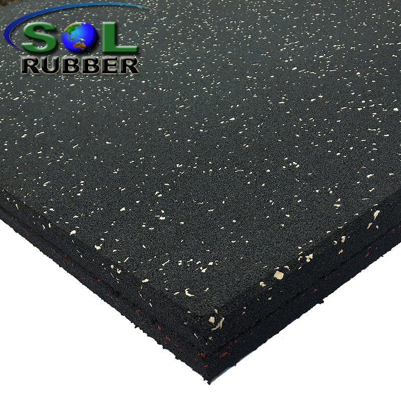 with EPDM Fleck Rubber Gym Flooring