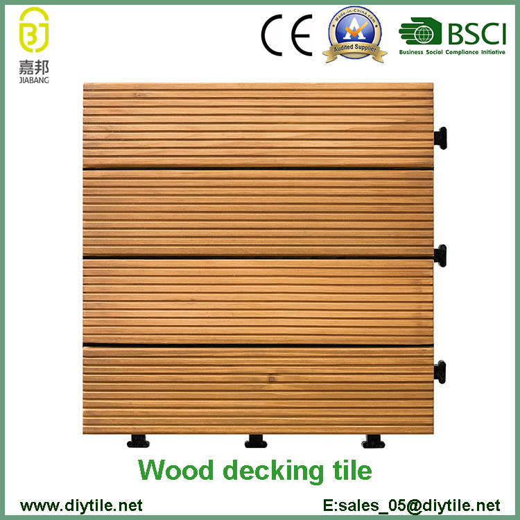 Ce Certificate Plastic Base Hard Wood Deck Floor Tiles