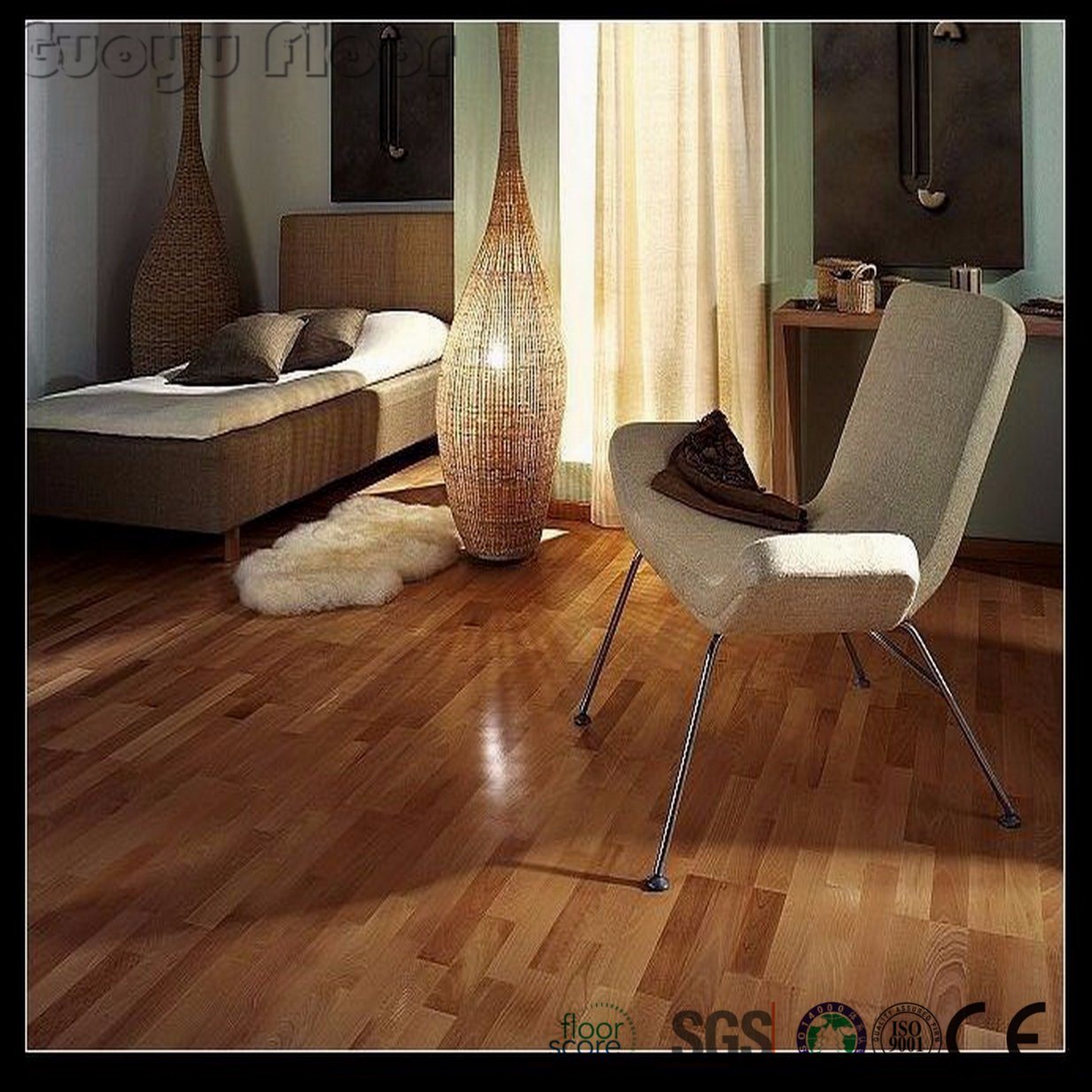 Wood Texture Virgin Material Spc Waterproof Click Vinyl Flooring
