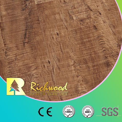 12.3mm E1 Oak High Gloss Wooden Laminated Flooring