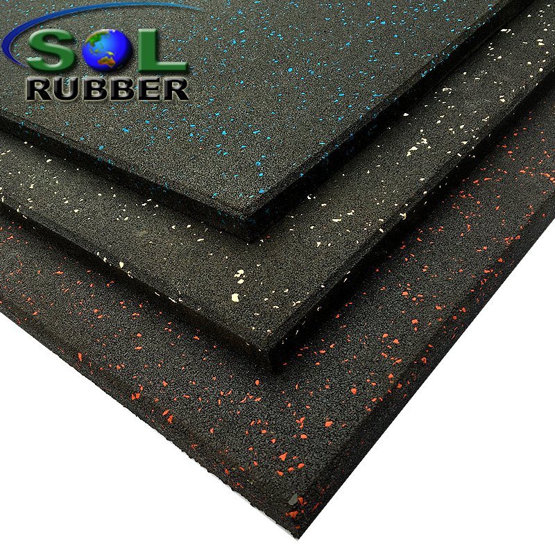 High Impact High Density Gym Rubber Floor Tiles