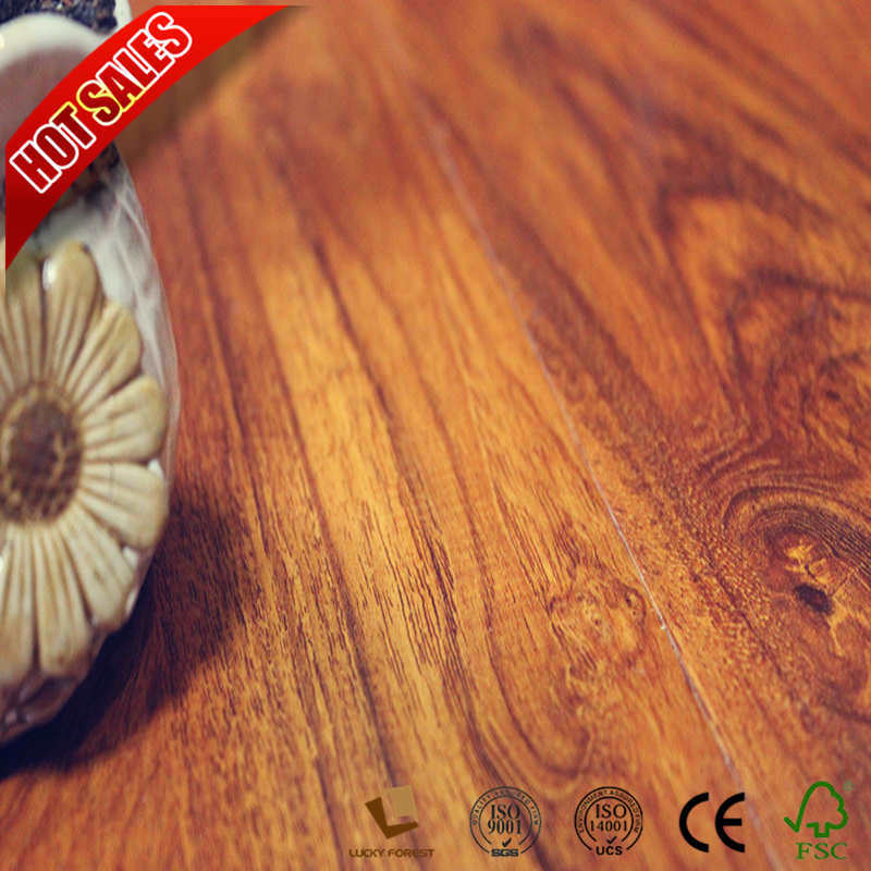 China Small Texture Gris Oak Lowes Laminate Flooring Sale