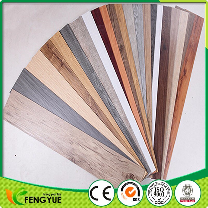 Colors Surface Treatment Wooden Vinyl Floor Tiles