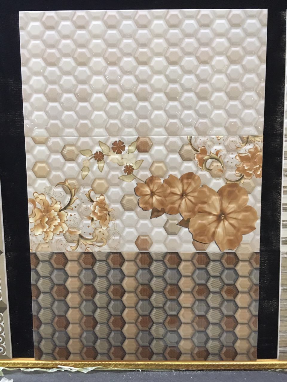 Building Material Hexagonal Mosaic Bathroom Ceramic Wall Tile