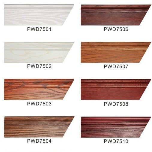 Ck New Concept Paint-Free Natural Skirting Board Wrapped PVC Wood Grain