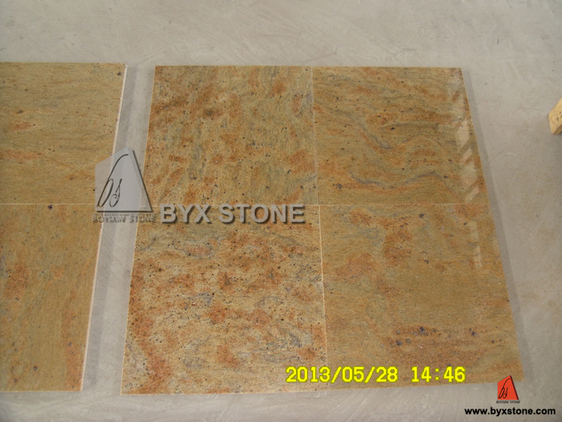 Kashmir Gold Granite Polished Tile for Wall and Floor