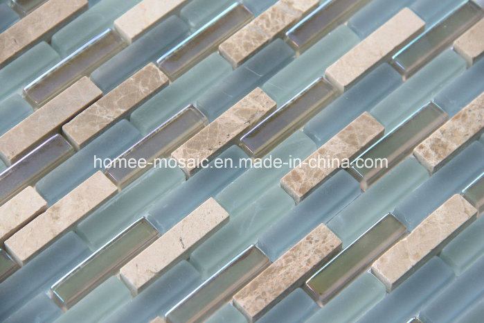 Mini Size Glass Mosaic Mixture Tile for Wall Use