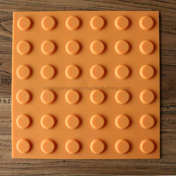 Durable Rubber Warning Bricks Paving Tactile Tile
