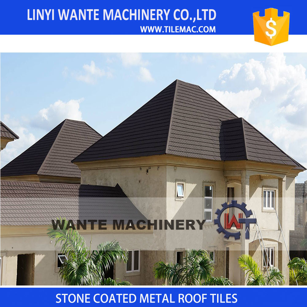 Various Designs Galvalume Steel Sheet Stone Coated Metal Roof Tiles