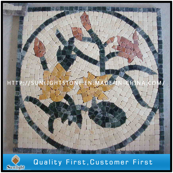 Natural Stone Marble Mosaic Flower Pattern/ Mosaic