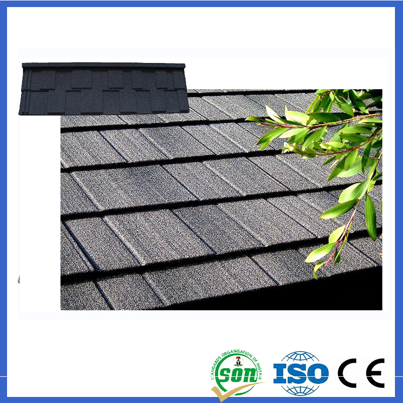 Easy Installation Stone Coated Metal Shingle Roof Tile