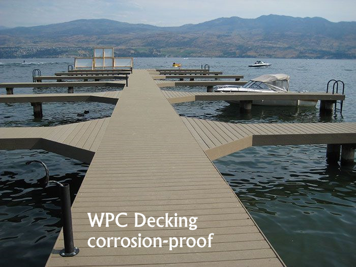 Anti-Impact Corrosion-Resist WPC Port Decking Solid Composite Board