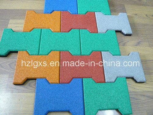 Dog-Bone Rubber Floor Tiles Rubber Pavers Carpet