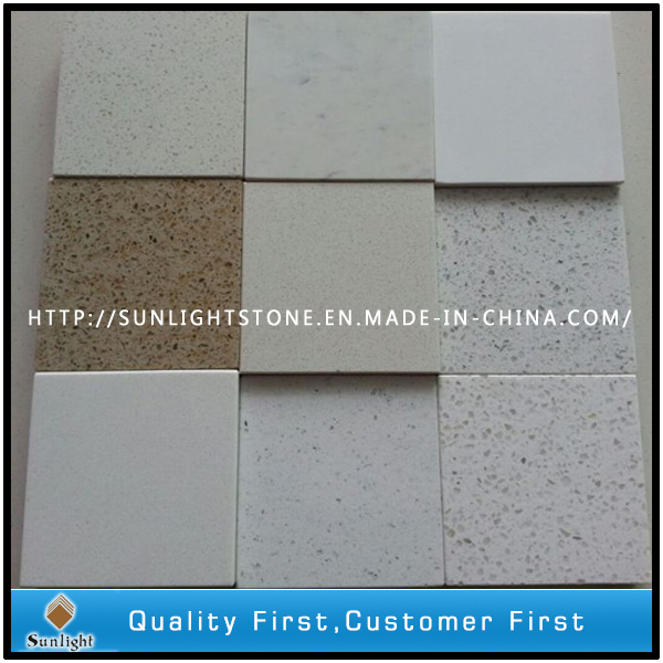 Artificial White/Brown Quartz Stone/Quartz Stone Producer