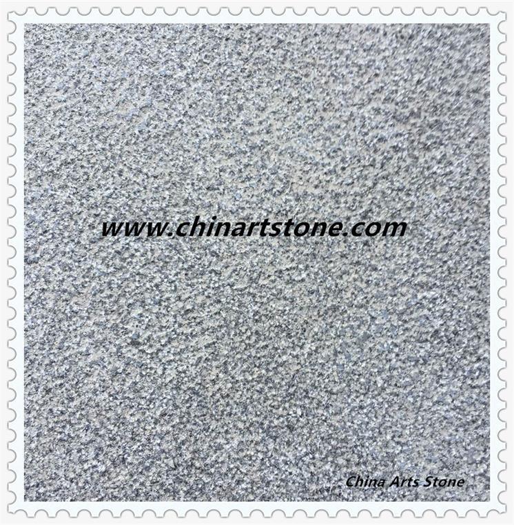 Chinese Grey and White Flamed Bushhammered Granite Floor Tile