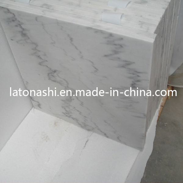 Discount Price Natural Glazed White Marble Tile for Kitchen/Bathroom