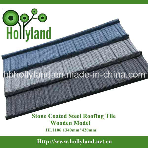 Kitchen Tile Stone Coated Metal Roof Tile (Wooden Type)