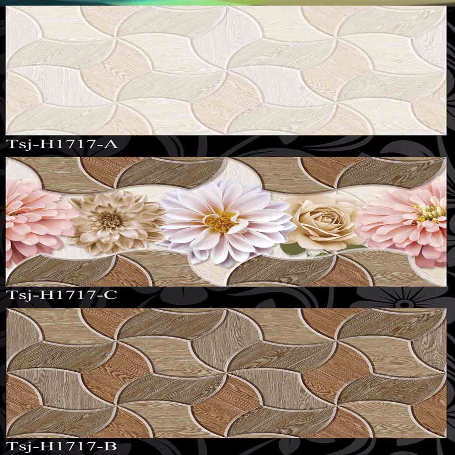 250X400mm Decorative Ceramic Wall Tile (Tsj-H1717)
