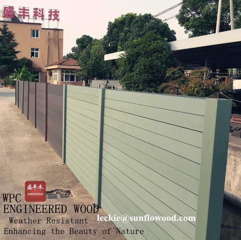 Wood Plastic Composite Wood Garden Security Privacy Fencing