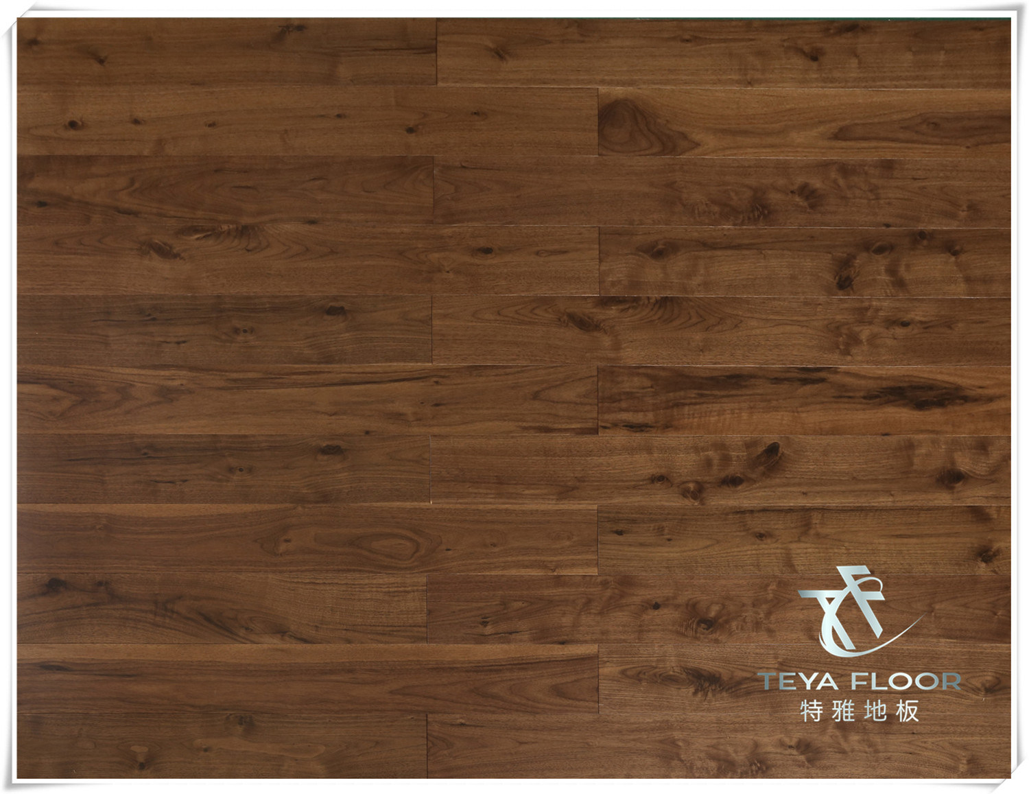 American Walnut Solid Wood Flooring Stained Color