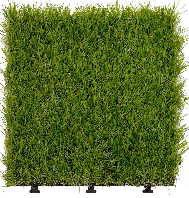 Artificial Grass Interlocking Garden Floor with PE Base