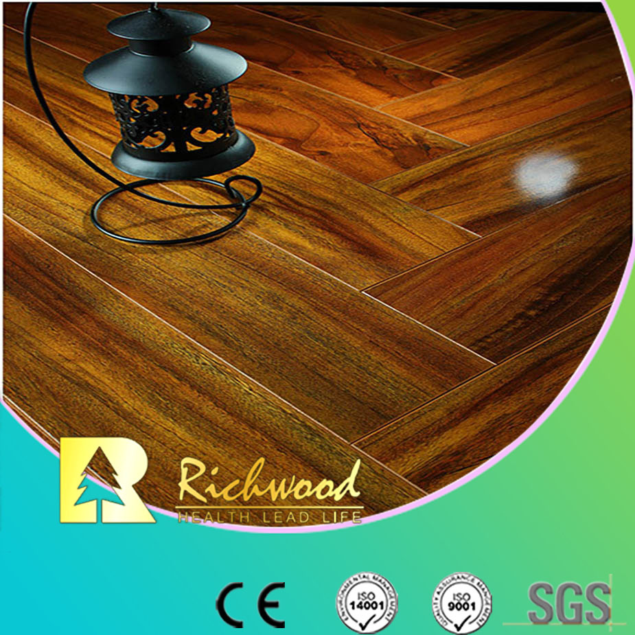 Commercial 12.3mm Mirror Maple Sound Absorbing Laminate Flooring