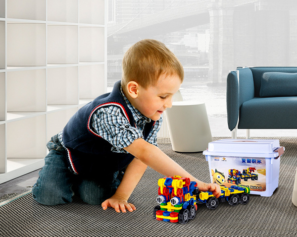 Kids Educational Toy Deformed 3D Building Blocks