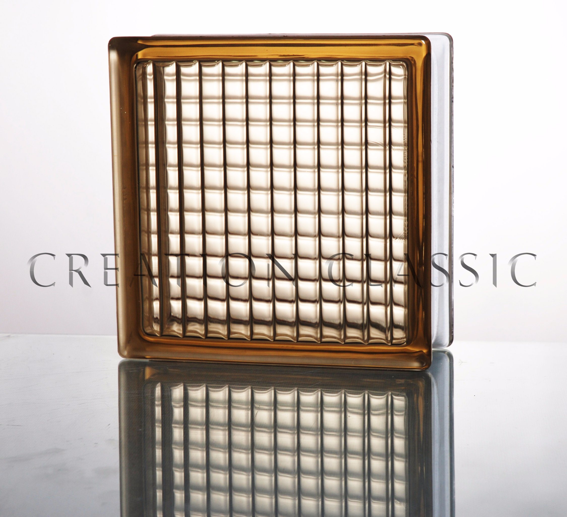 Parallel Brown Glass Brick for Bathroom Wall with Good Price