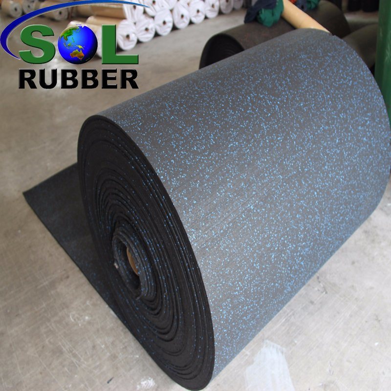 Easy to Maintain Roll Gym Rubber Flooring
