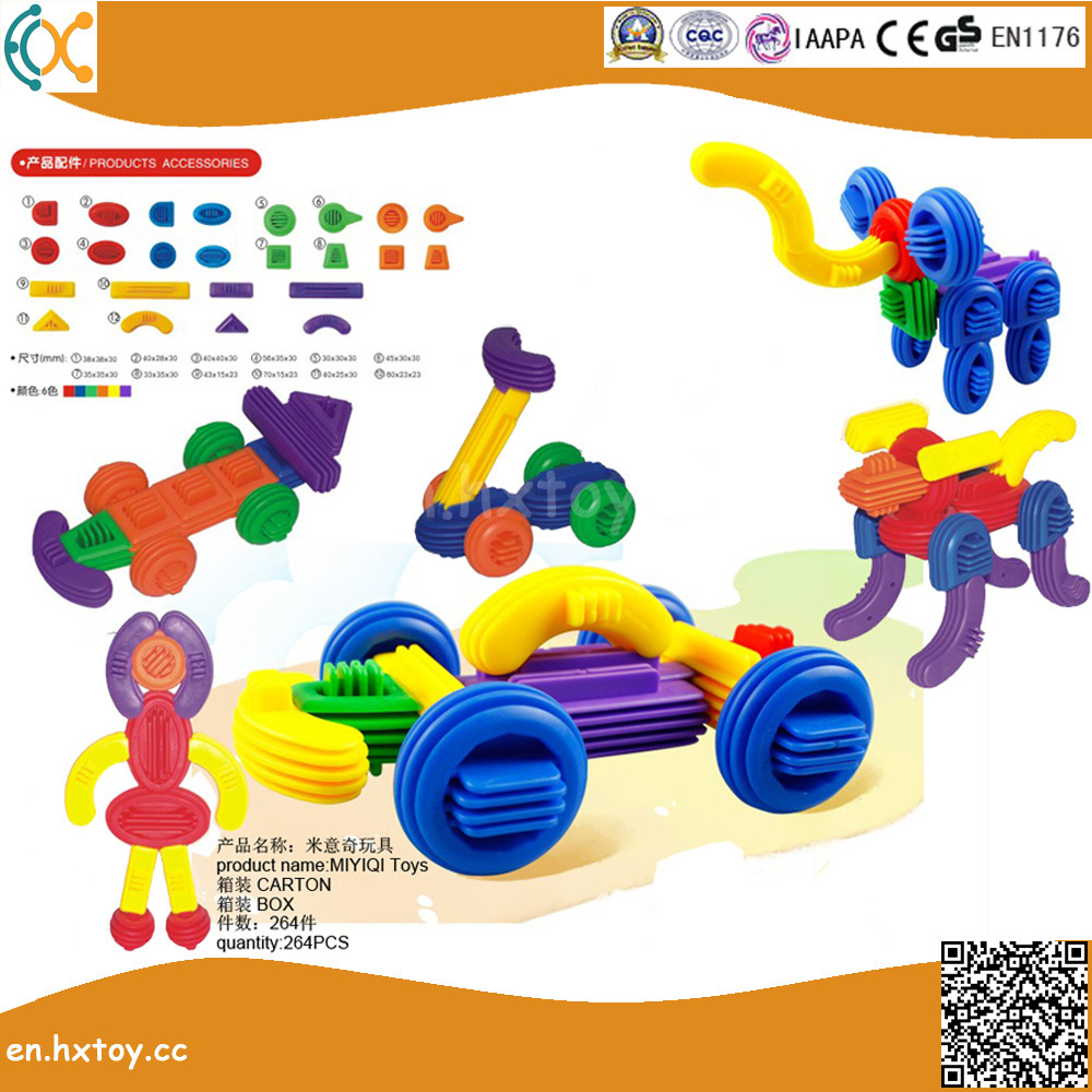 Kids Plastic Tabletop Toys Building Blocks