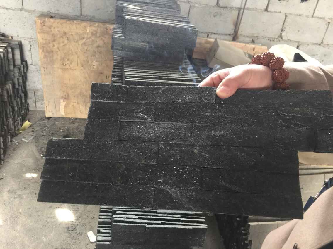 Cheap Price Decorative Black Quartz Slate Tile