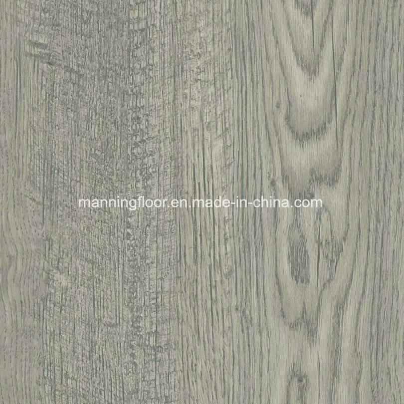 Grey Wood Waterproof Cheap Click Lvt Vinyl Flooring for Office Home Commercial 1804