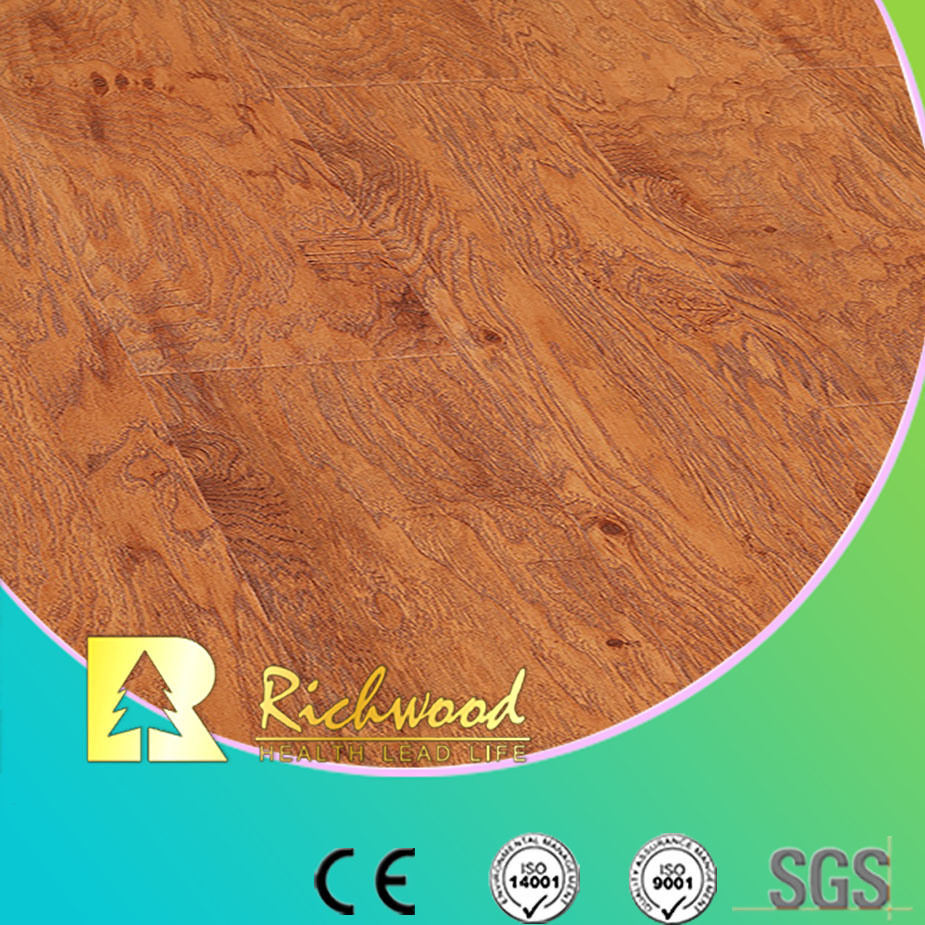 Commercial 8.3mm Embossed Cherry Sound Absorbing Laminate Floor