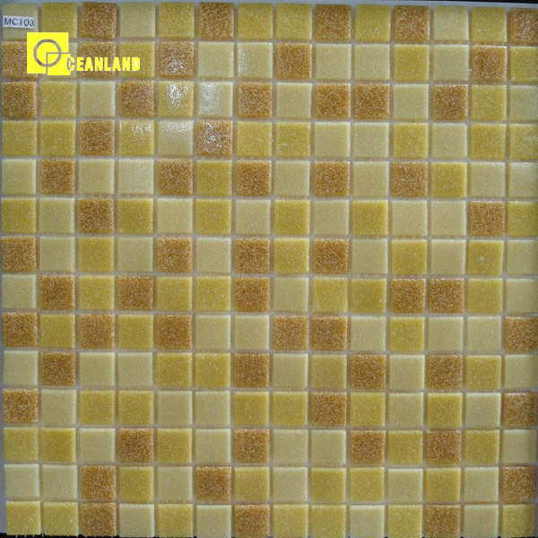 Stone Mosaic for Glossy Surface Crystal White Color (MC206)