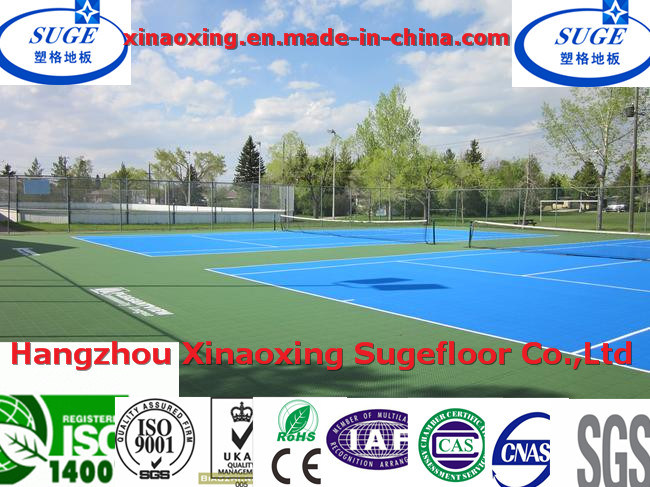 Multi-Purpose PP Modular Plastic Suspended Interlocking Tennis Court Flooring