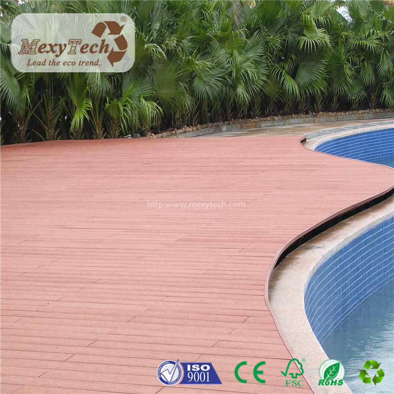 Cheap Outdoor Anti-Slip Waterproof Price WPC Flooring for Swimming Pool