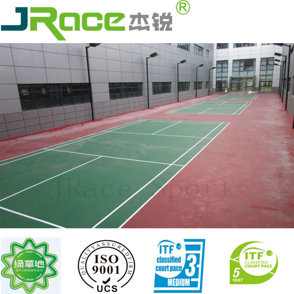 5mm Silicon PU Badminton Outdoor Surface Floor