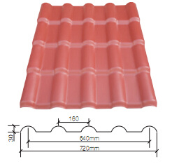 Chinese UV Resistant Roof Tile Figure Royal Style 720